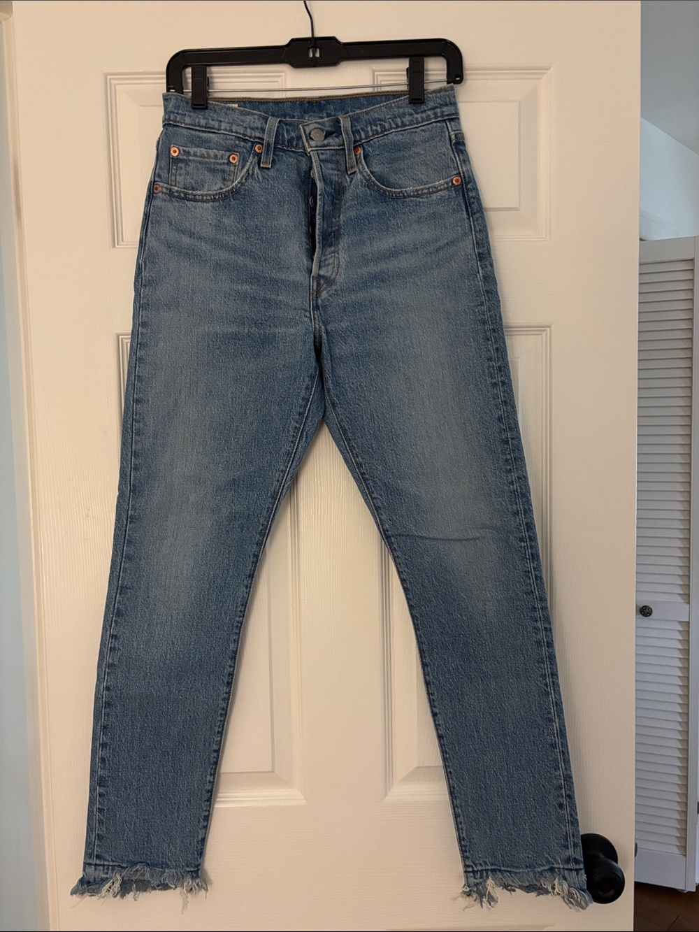 Levi’s premium 501 skinny Denim Jeans - Frayed Hem